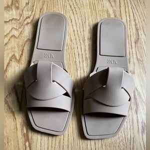 Zara rubber sandals